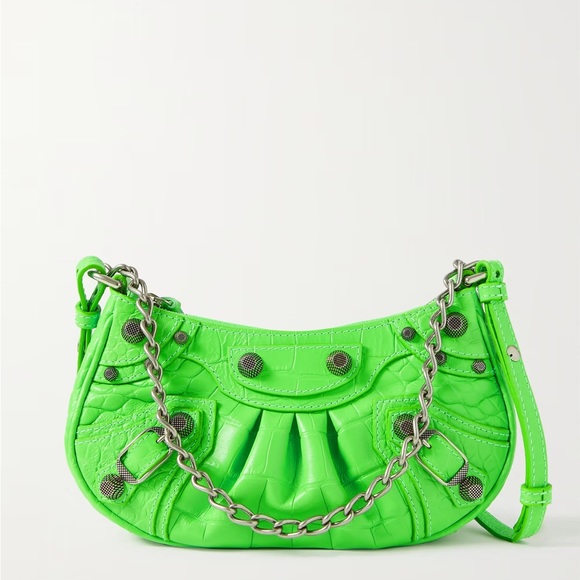 BALENCIAGA
Le Cagole Mini studded croc-effect leather shoulder bag - Picture 1 of 10